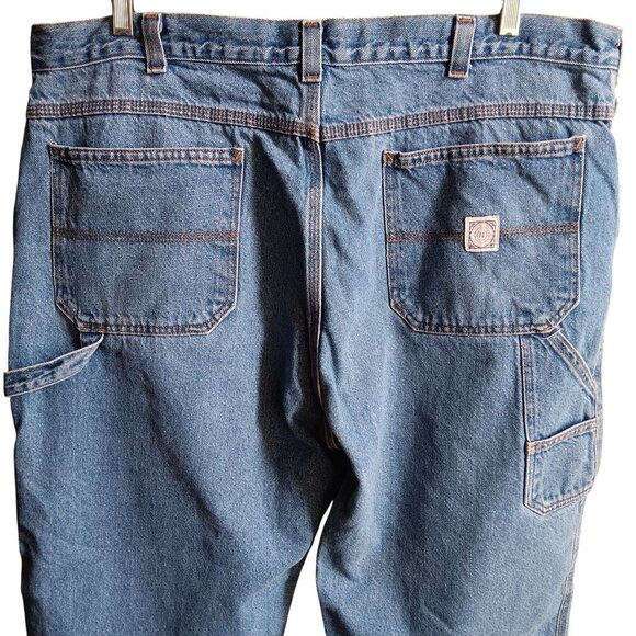 Vintage Men's Jeans 42x30 Faded Glory Carpenter Work Dungarees Y2K RN58287 - Picture 1 of 10